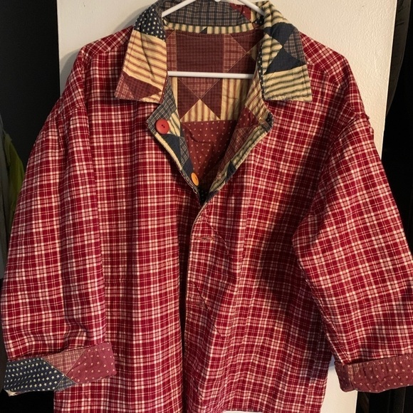 Homemade jacket, granny, core Americano, reversible size XL see measurements - Picture 9 of 14